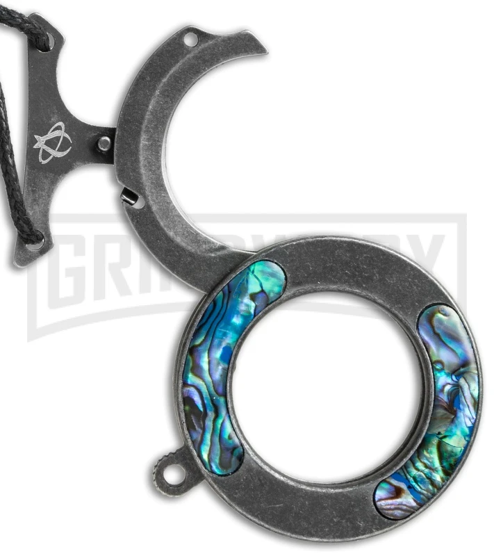 Mantis MK14swa Vicious Circle Abalone Folding Neck Knife - Stonewash Plain Mantis MK14swa Vicious Circle Abalone Folding Neck Knife - Stonewash Plain -Knivesand Tools Shop mantis mk14swa cm large