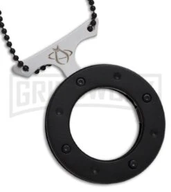 Mantis MU-6 Red Cyclops Folding Neck Knife - Satin Plain -Knivesand Tools Shop mantis mu 6 black closed large 1