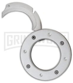 Mantis MU-6 Silver Cyclops Folding Neck Knife - Satin Plain