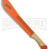 Marbles Bolo Camp Natural Wood Machete - Orange Plain -Knivesand Tools Shop marbles bolo camp natuarl wood machete orange plain BP 29205 jr large