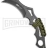 M-Tech Modified Karambit Fixed Blade Neck Knife - Black Plain -Knivesand Tools Shop mtech fixed mt 20 20t large