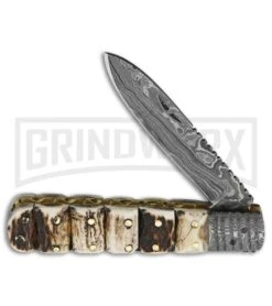 Old Forge Barlow Brown Stacked Stag Pocket Knife