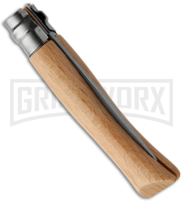 My First Opinel No. 7 Beechwood Folding Knife - Stainless Steel My First Opinel No. 7 Beechwood Folding Knife - Stainless Steel -Knivesand Tools Shop opinel folding knife my first no 7 side large