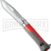 Opinel Knives No. 8 Outdoor Red Folding Knife - Stainless Steel Serr -Knivesand Tools Shop opinel no 08 sea mountain cm large