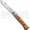 Opinel Knives No. 8 Oak Folding Knife Chamois - Stainless Steel
