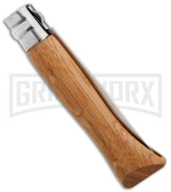 Opinel Knives No. 6 Walnut Folding Knife - Stainless Steel -Knivesand Tools Shop opinel op00981 oak side large