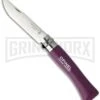 Opinel Knives No. 7 Beech Wood Plum Folding Knife - Stainless Steel