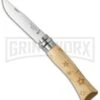 Opinel Knives Nature Stars No. 7 Beech Wood Folding Knife - Stainless Steel -Knivesand Tools Shop opinel op01549 cm large