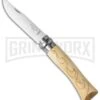 Opinel Knives Nature Wave No. 7 Beech Wood Folding Knife - Stainless Steel -Knivesand Tools Shop opinel op01552 cm large