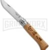 Opinel Knives No. 8 Oak Wood Folding Knife Trout - Stainless Steel -Knivesand Tools Shop opinel op01625 oak fish large