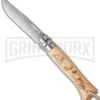 Opinel No. 8 Beachwood Folding Knife Mountain - Stainless Steel