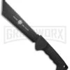 Renegade Tactical Kudzo Jungle Thrasher Fixed Blade Machete - Black Plain