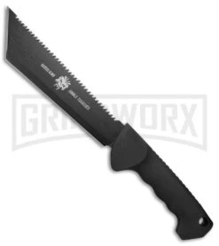 Renegade Tactical Kudzo Jungle Thrasher Fixed Blade Machete - Black Plain