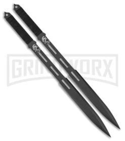 Rite Edge Twin Sword Black Cord Sword Set Of Two