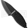 Schrade SCH406N Fixed Blade Neck Knife - Black Plain -Knivesand Tools Shop schrade sch406n fixed jm large