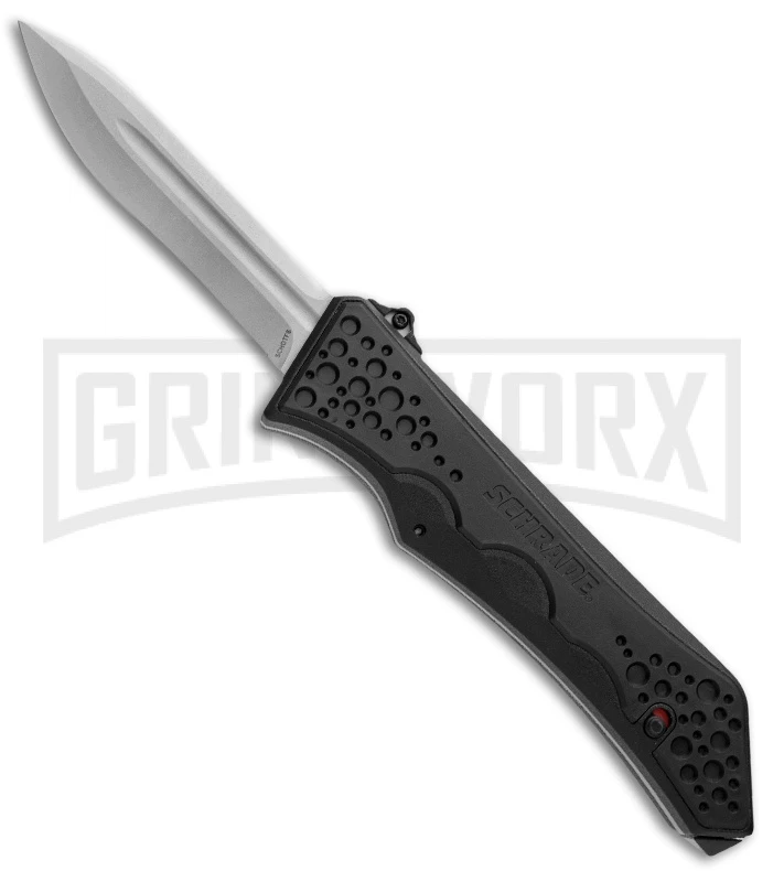 Schrade SCHOTF6 Spear Point OTF Spring Assisted Knife - Bead Blast Plain Schrade SCHOTF6 Spear Point OTF Spring Assisted Knife - Bead Blast Plain -Knivesand Tools Shop schrade schotf6 2 large