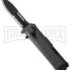 Schrade SCHOTF8BS Viper OTF Black Aluminum Assisted Knife - Black Serr -Knivesand Tools Shop schrade schotf8bs cm large