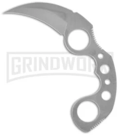 United Cutlery Silver Undercover Karambit Fixed Blade Knife - Satin Plain