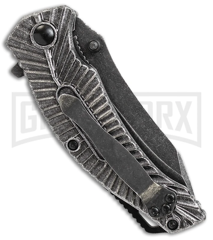 Smith & Wesson Mongoose Aluminum Liner Lock Knife - Black Stonewash Plain Smith & Wesson Mongoose Aluminum Liner Lock Knife - Black Stonewash Plain -Knivesand Tools Shop smith and wesson mongoose ll alum black sw GX 31292 jr side large