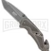 Smith & Wesson M&P Off Road Rescue Gray Tanto Liner Lock Knife - Gray Plain
