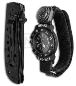 Smith & Wesson Extreme Ops Watch & Folding Knife Combo Pack 3 Smith & Wesson Extreme Ops Watch & Folding Knife Combo Pack -Knivesand Tools Shop smith wesson extreme ops combo side cm large