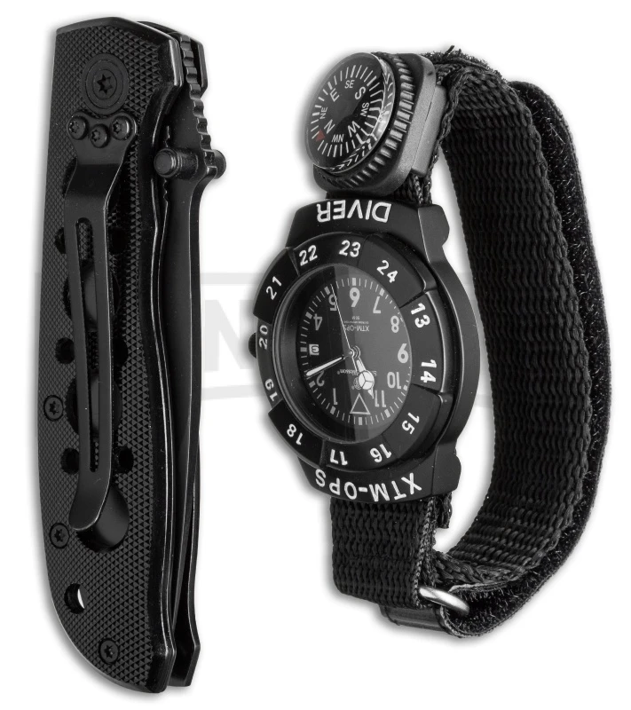 Smith & Wesson Extreme Ops Watch & Folding Knife Combo Pack Smith & Wesson Extreme Ops Watch & Folding Knife Combo Pack -Knivesand Tools Shop smith wesson extreme ops combo side cm large