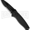 Smith & Wesson Mini SWAT Manual Folding Knife - Black Serr -Knivesand Tools Shop smith wesson sw3001b tactical serr swat large