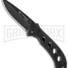 Smith & Wesson Oasis Small Black Folding Knife - Black Plain