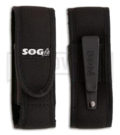 SOG Blade Light Folding Knife Green LED - Satin Plain -Knivesand Tools Shop sog bladelight folder blt50 n sheath large