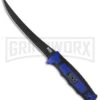 SOG Fillet 7.5" Fixed Blade Knife - Black Plain -Knivesand Tools Shop sog fixed fillet 7 half fishing flt32k jm large