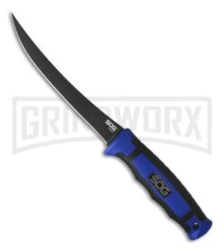 SOG Fillet 6" Fixed Blade Knife - Black Plain