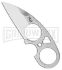 SOG Knife Snarl Fixed Blade Knife - Satin Plain