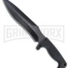 SOG Jungle Warrior Fixed Blade Knife - Black Plain -Knivesand Tools Shop sog jungle warrior f14 large