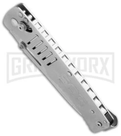 SOG Targa TG1001 Tanto Folding Knife - Satin Plain -Knivesand Tools Shop sog targa satin tg1001 bx bottom cm large