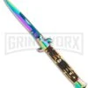 Anomaly 9" Stiletto Style Automatic Knife Sim Stag Handle - Spectrum Plain 2 Anomaly 9" Stiletto Style Automatic Knife Sim Stag Handle - Spectrum Plain -Knivesand Tools Shop stiletto milano 9 a150fr large