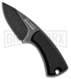 Tac-Force Evolution Zigzag Black G-10 Fixed Blade Knife - Black Stonewash Plain