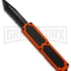 Titan Orange D/A OTF Automatic Knife - Tanto Black Serr -Knivesand Tools Shop titan orange tanto black serr BP 18429 er large
