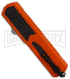 Titan Orange D/A OTF Automatic Knife - Tanto Black Serr 4 Titan Orange D/A OTF Automatic Knife - Tanto Black Serr -Knivesand Tools Shop titan orange tanto black serr BP 18429 er side large