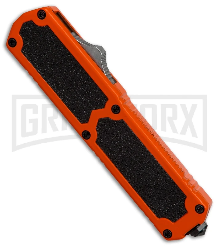 Titan Orange D/A OTF Automatic Knife - Tanto Black Serr Titan Orange D/A OTF Automatic Knife - Tanto Black Serr -Knivesand Tools Shop titan orange tanto black serr BP 18429 er spine large