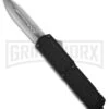 Titan Black D/A OTF Automatic Knife - Dagger Satin Plain 1 Titan Black D/A OTF Automatic Knife - Dagger Satin Plain -Knivesand Tools Shop titan otf blk sil pln large
