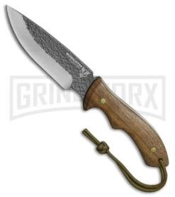 United Cutlery Bushmaster Primitive Brown Wood Fixed Blade Knife - Two-Tone