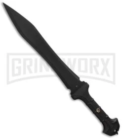 United Cutlery Black Combat Commander Gladiator Sword - Black Plain