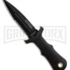 United Cutlery Sub Commander Black Mini Boot Knife - Black Plain